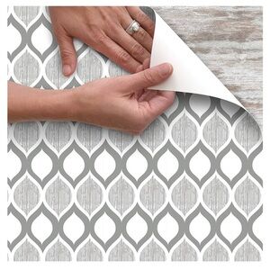 NWT CON-TACT CREATIVE COVERING Adhesive Paper Roll in Savoy Stone